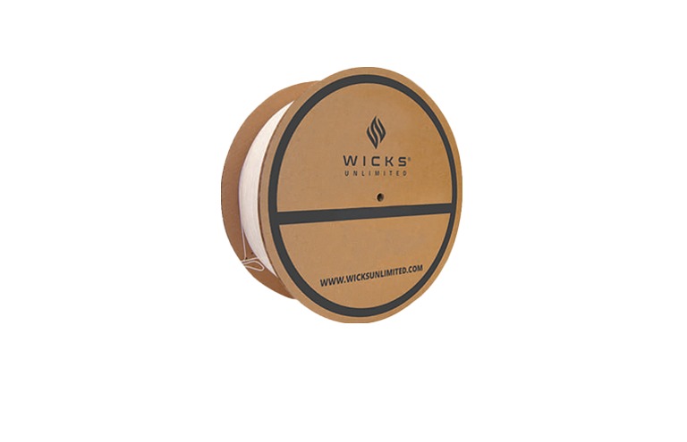 Waxed wick on reel from Wicks Unlimited